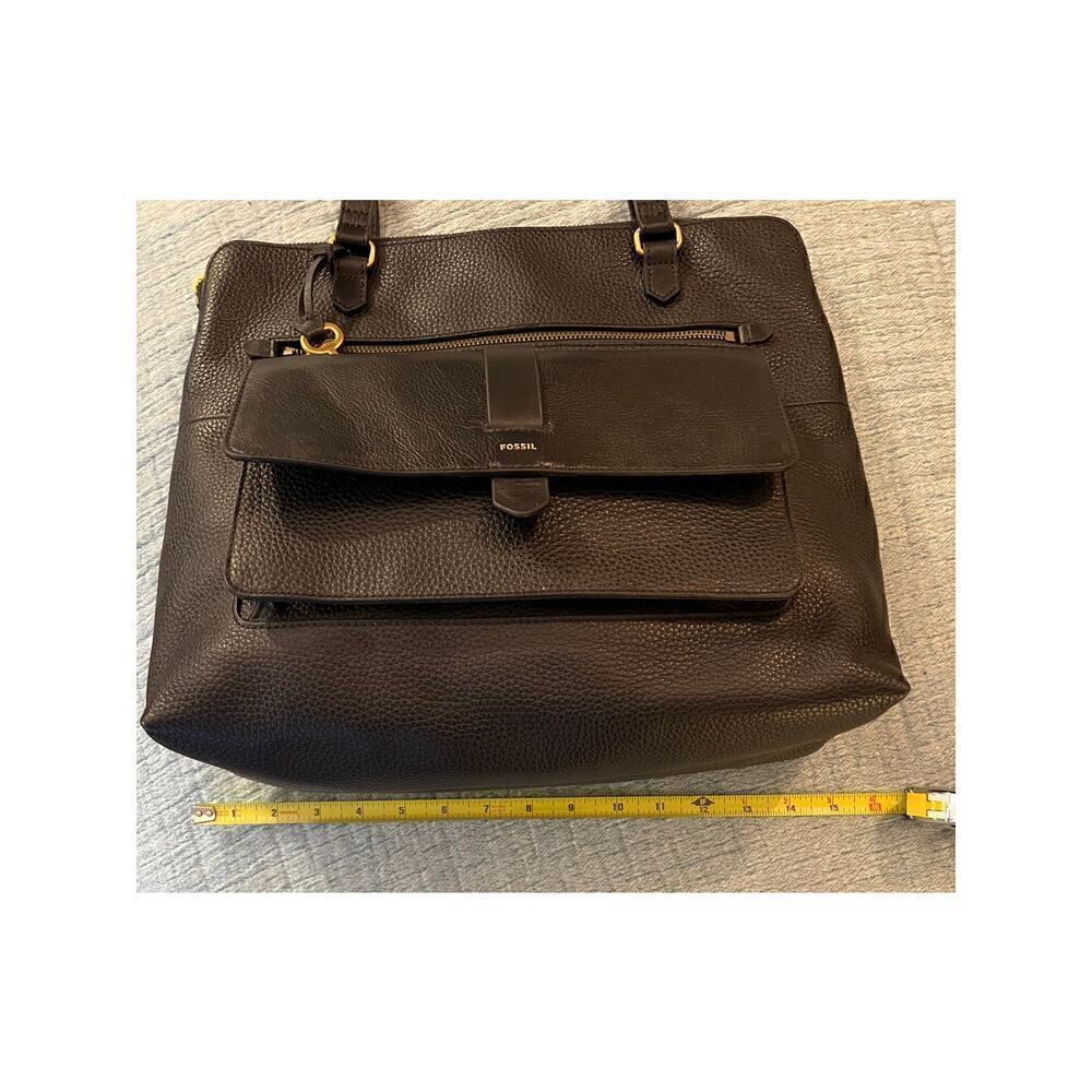 Fossil Kinley Tote Black pebbled leather. Excellent condition. - Picture 6 of 9